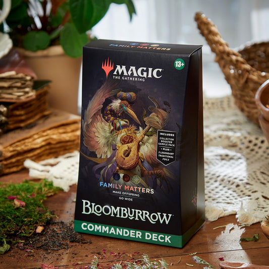 Magic: The Gathering Bloomburrow deck spread highlighting colorful cards and playful theme