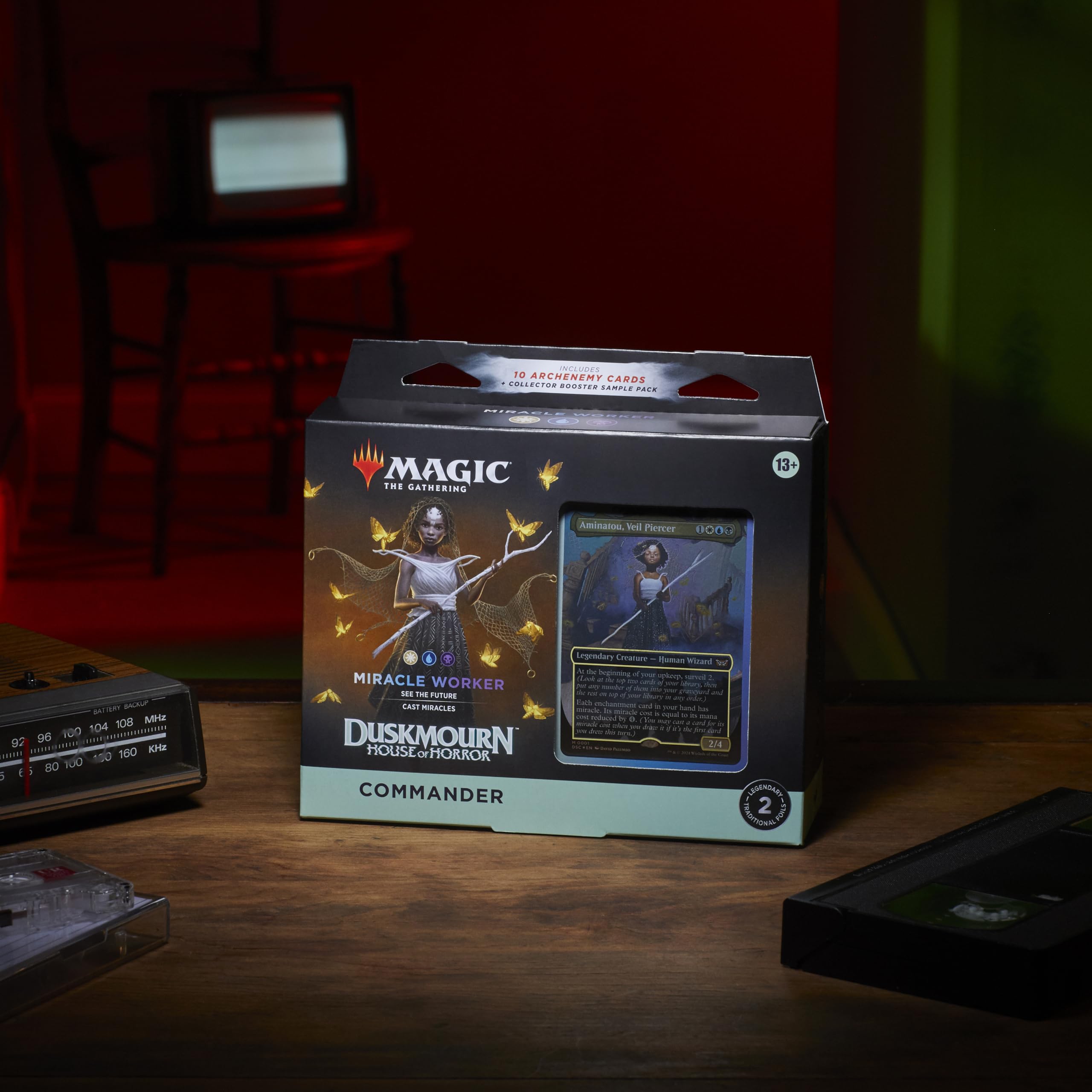 Magic: The Gathering Duskmourn borderless commanders art showcases epic collectible visuals.