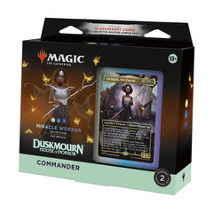 Magic: The Gathering Duskmourn deck box, secure storage for up to 100 sleeved cards.