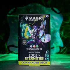 World Shaper borderless foil commanders showcase dramatic art and premium collectability