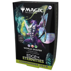 Magic: The Gathering Edge of Eternities World Shaper deck front for quick multiplayer games