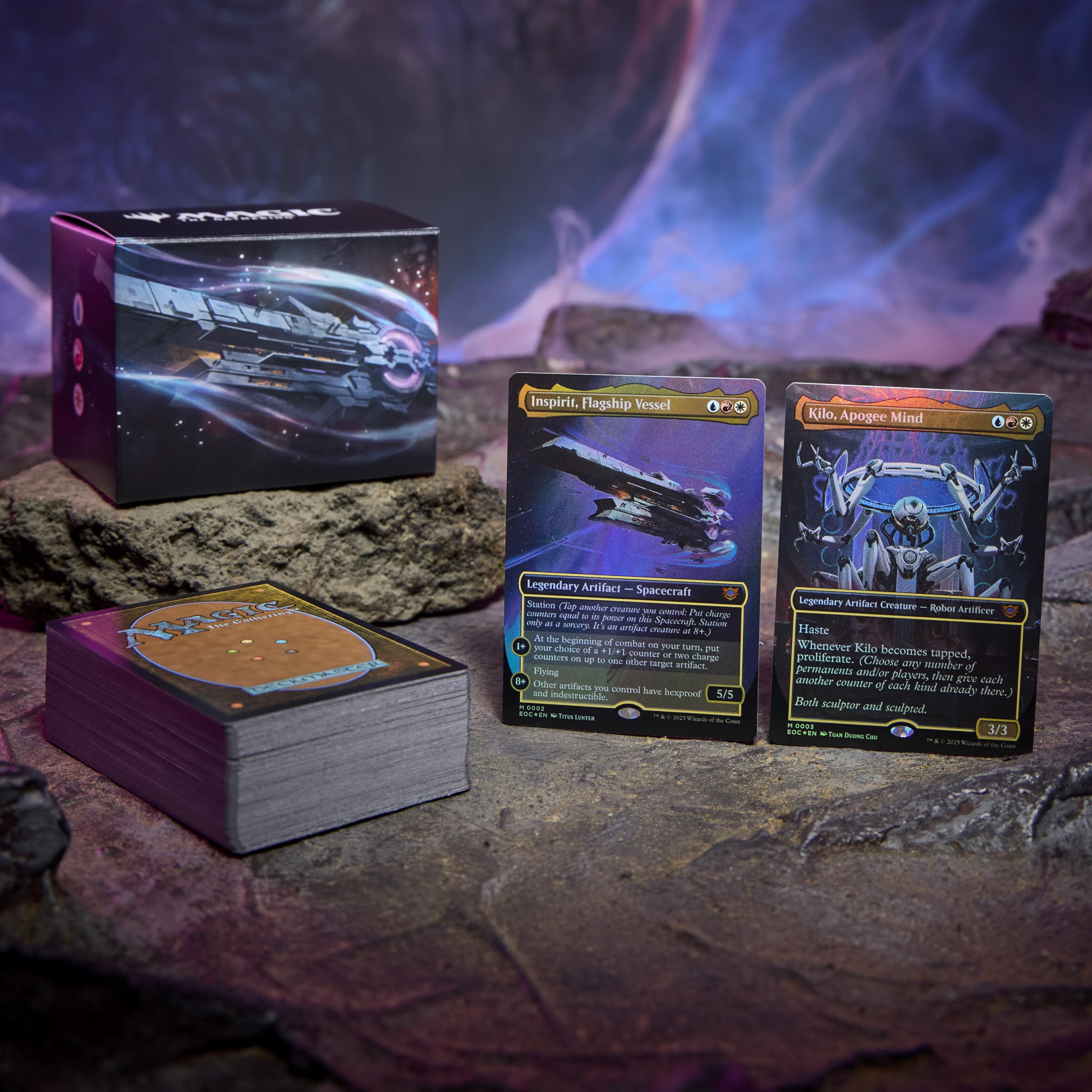 Magic: The Gathering Edge of Eternities Collector Booster Pack highlights rare foils for collection.