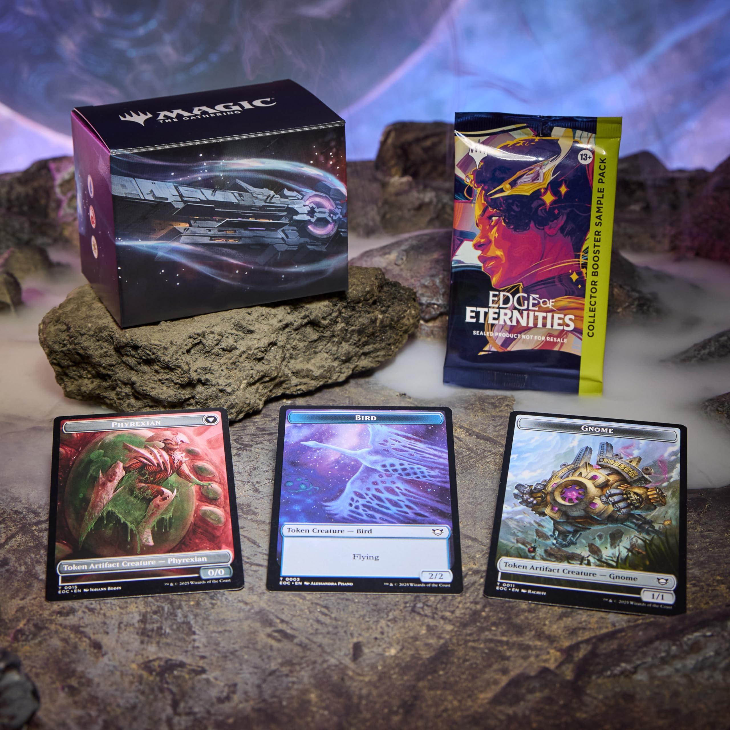 Magic: The Gathering Edge of Eternities Counter Intelligence deck box stores cards securely.