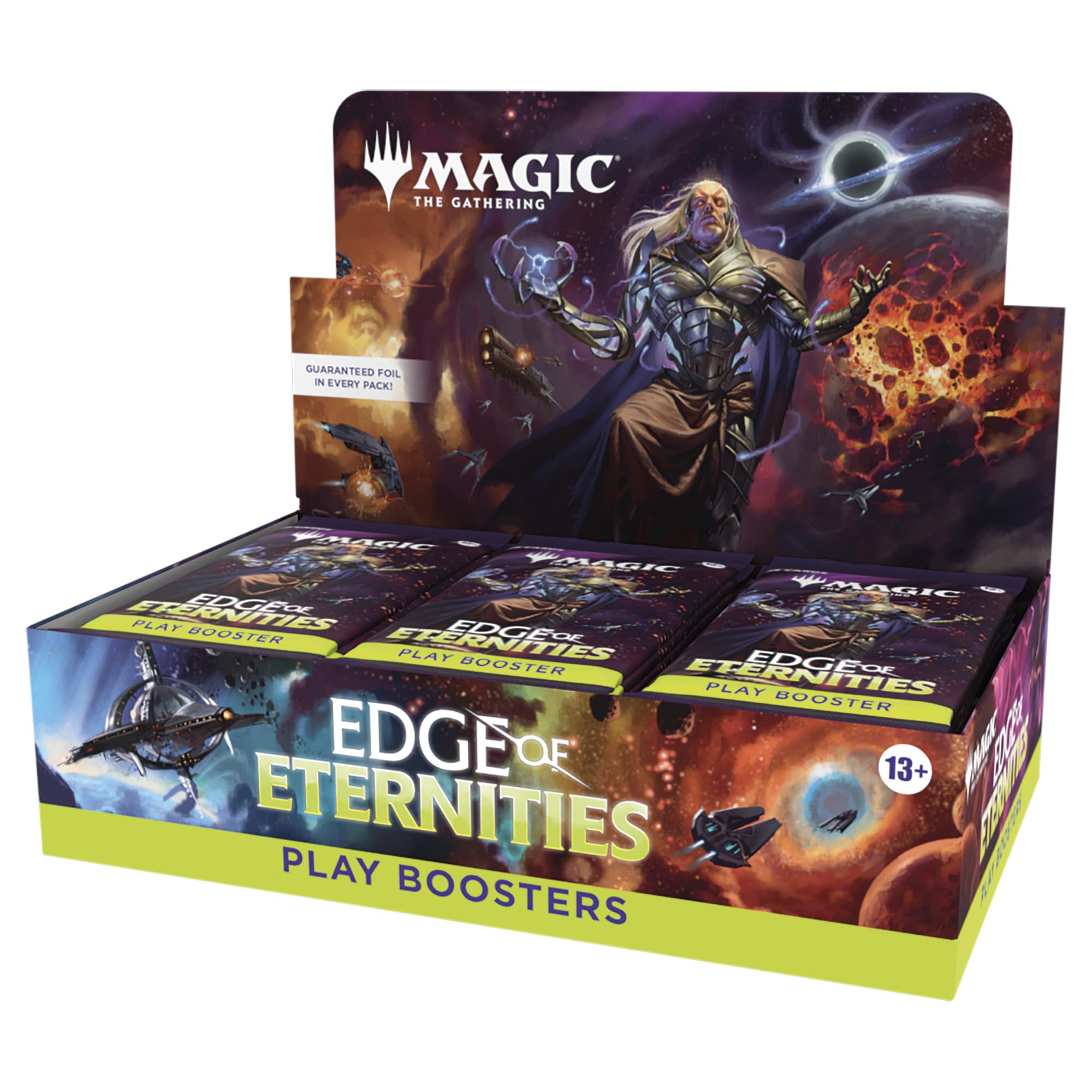 Magic: The Gathering Edge of Eternities 30-pack booster box sparks deck-building ideas.