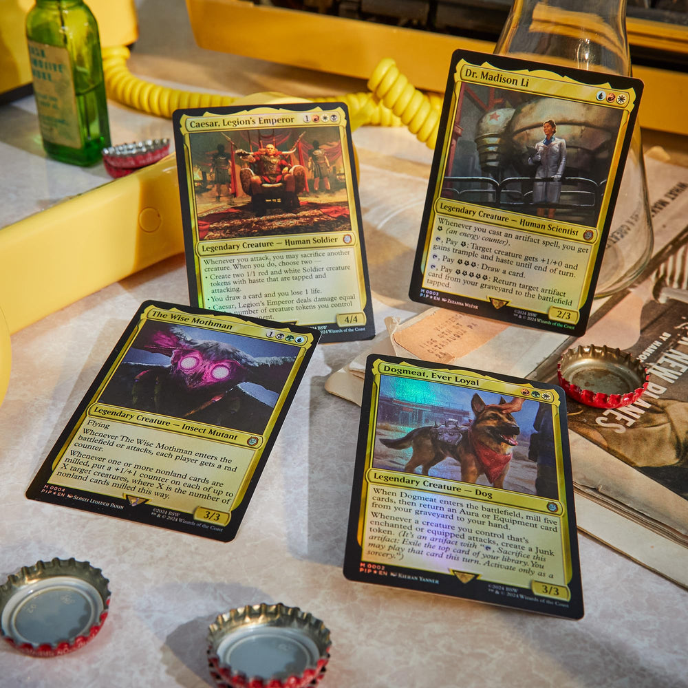 Magic Fallout Commander science deck emphasizing blue-white-red control themes.