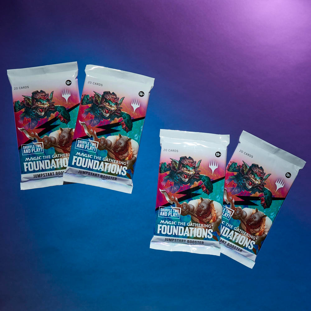 Magic Foundations Jumpstart lands included for ready-to-play games.
