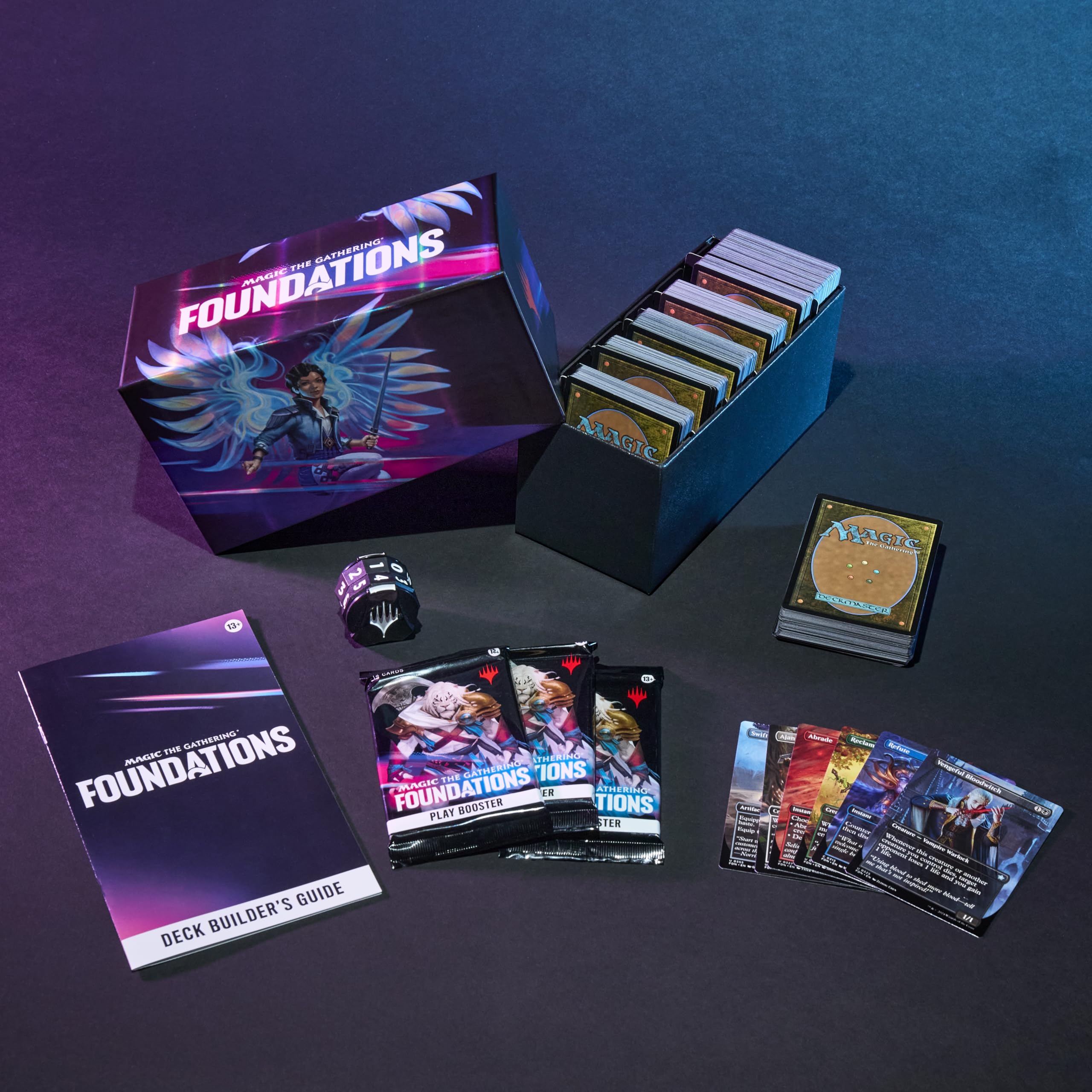 Borderless and Full-Art Lands from the Foundations set for visual appeal