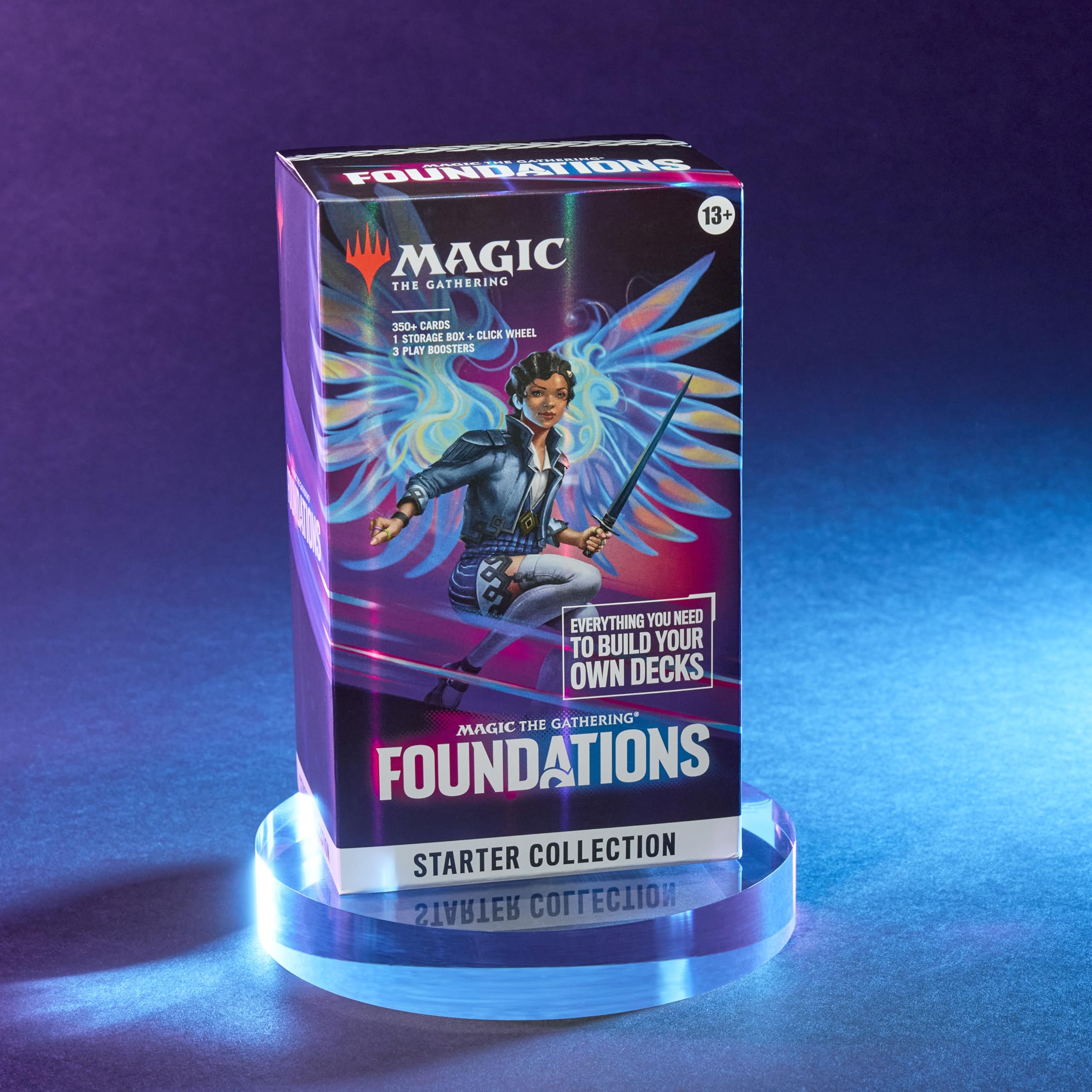 Spread of Foundations contents highlighting hundreds of cards and accessories