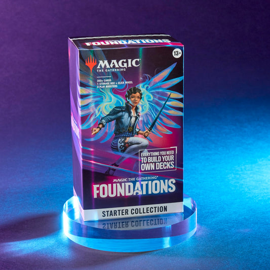 Spread of Foundations contents highlighting hundreds of cards and accessories