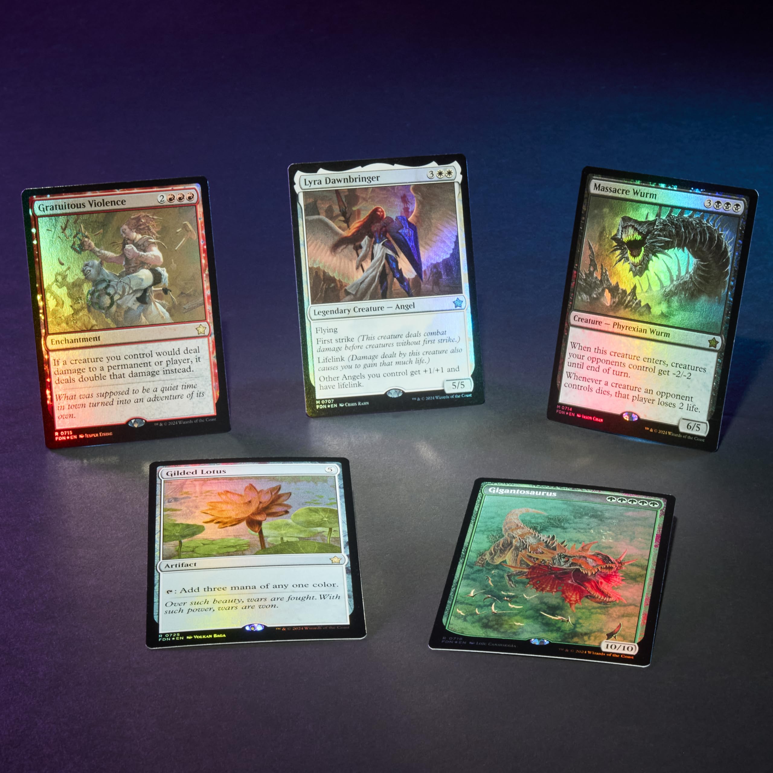 Three Play Boosters from the Foundations collection with balanced pulls