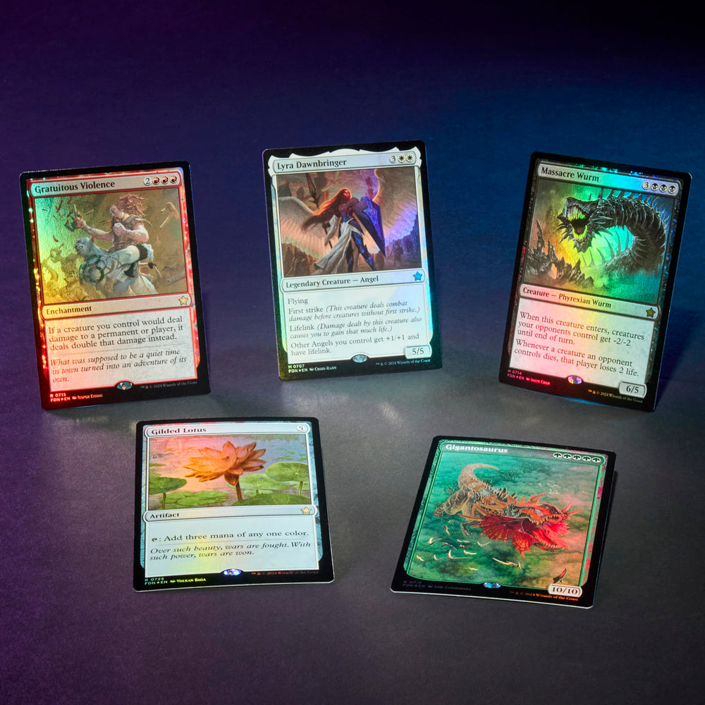 Three Play Boosters from the Foundations collection with balanced pulls