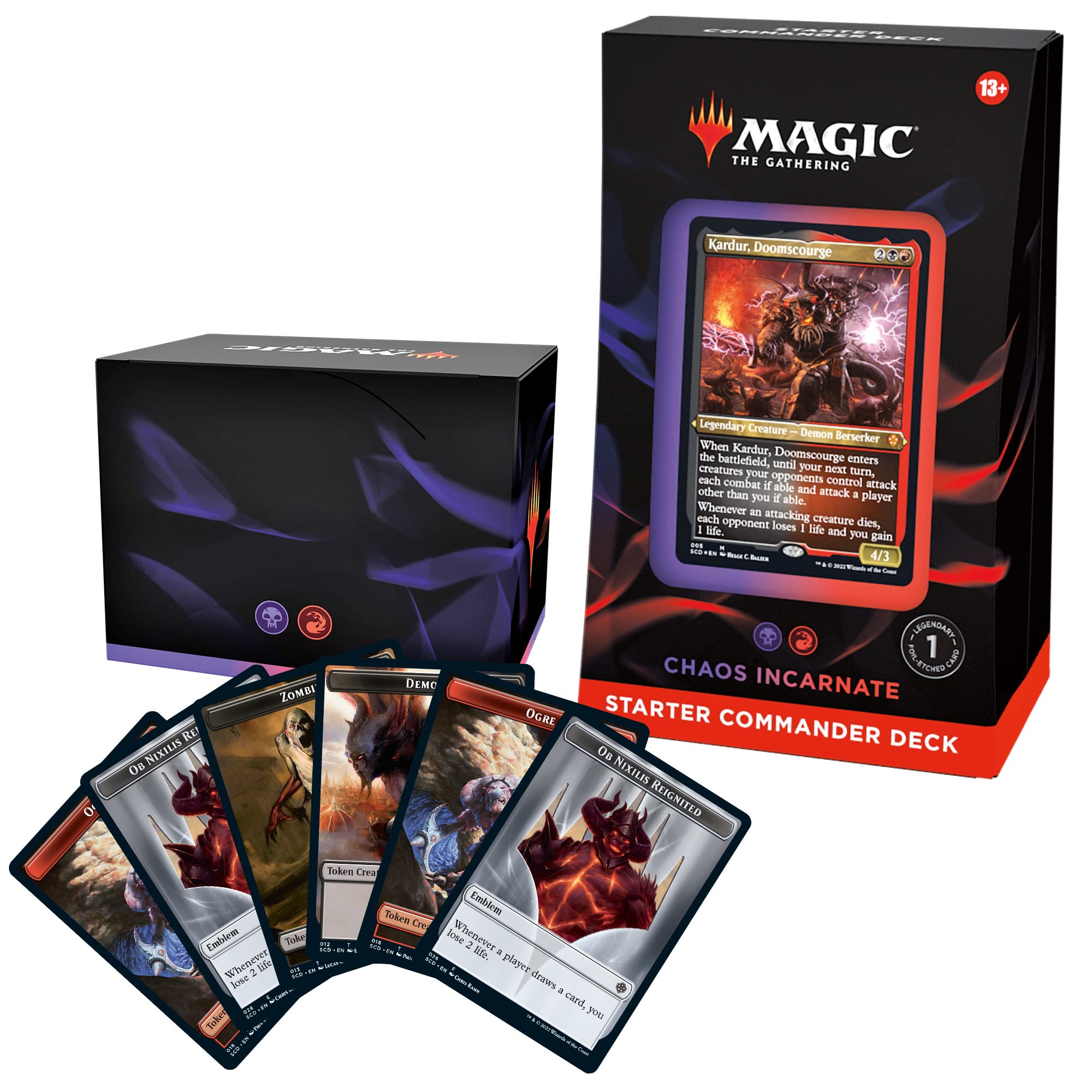 Magic: The Gathering Chaos Incarnate front card with Kardur for epic battles
