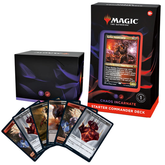 Magic: The Gathering Chaos Incarnate front card with Kardur for epic battles
