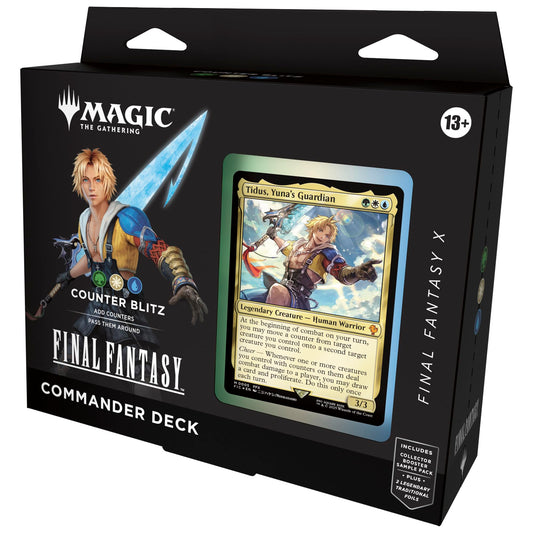 Magic: The Gathering Counter Blitz Final Fantasy X deck cover with new art and multiplayer appeal.