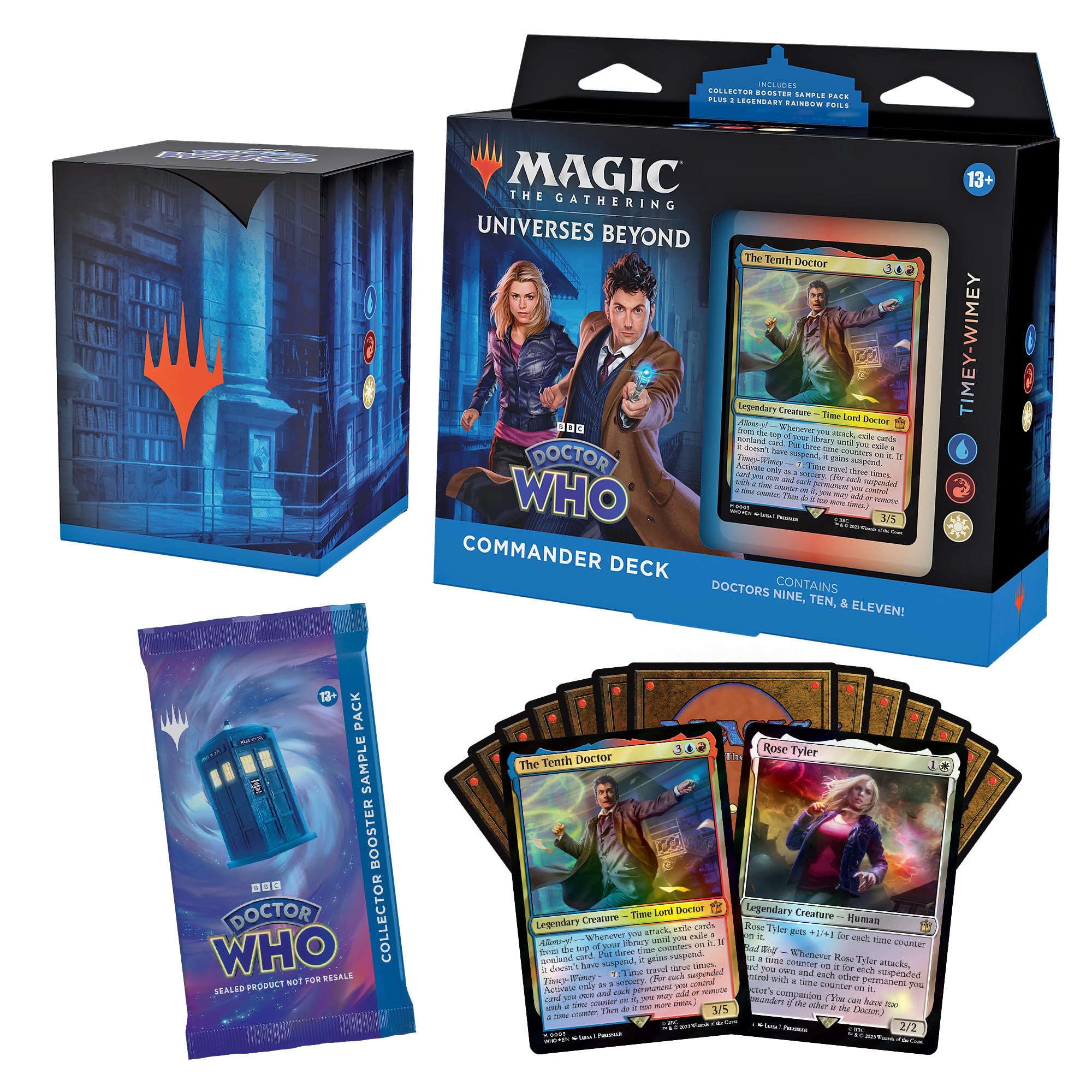 Timey-Wimey Doctor Who deck artwork with time-travel themes for clever sequencing