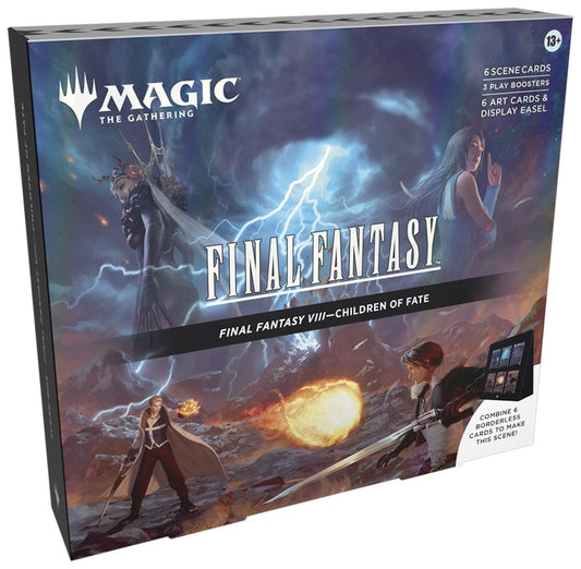Magic: The Gathering Children of Fate foil borderless scene cards for collectors and display.