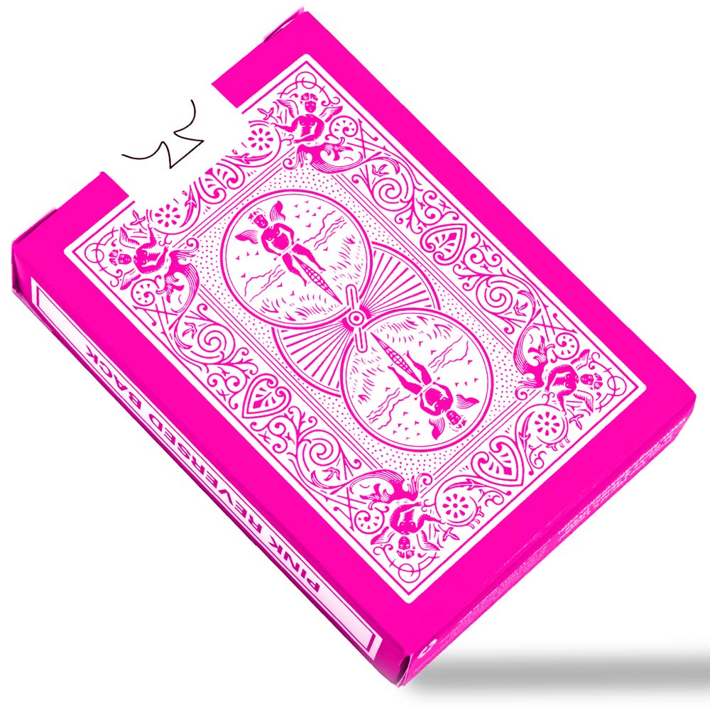 Magic Makers Pink Bicycle Deck Jokers feature classic Bicycle imagery in pink.