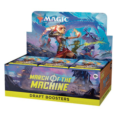 Magic: The Gathering March of the Machine booster box front view for organized drafting sessions
