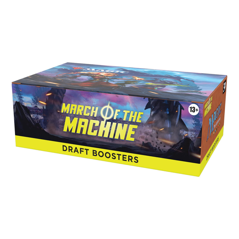 Open March of the Machine booster pack showing card variety for drafting sessions
