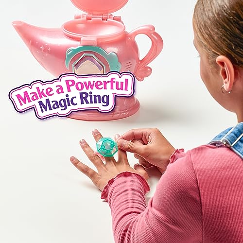 Magic Mixies Genie Lamp misting reveal with genie rising from within.