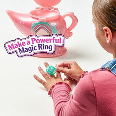 Magic Mixies Genie Lamp misting reveal with genie rising from within.