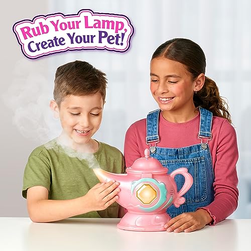 Magic Mixies Genie Lamp ring glows as mist and awakening effects start.