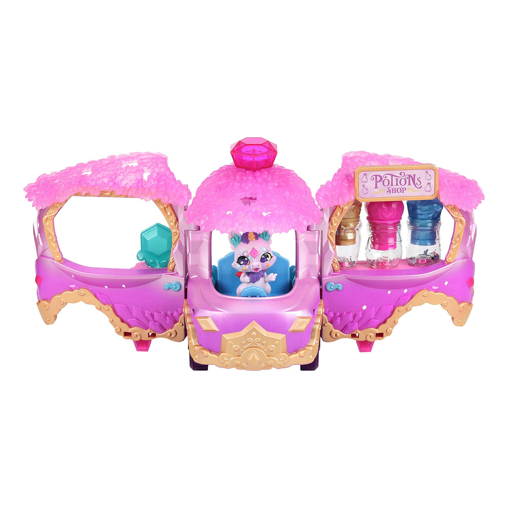 Magic Mixies Lucky Star potion with Lucky Star accessory enhances celebration themes.