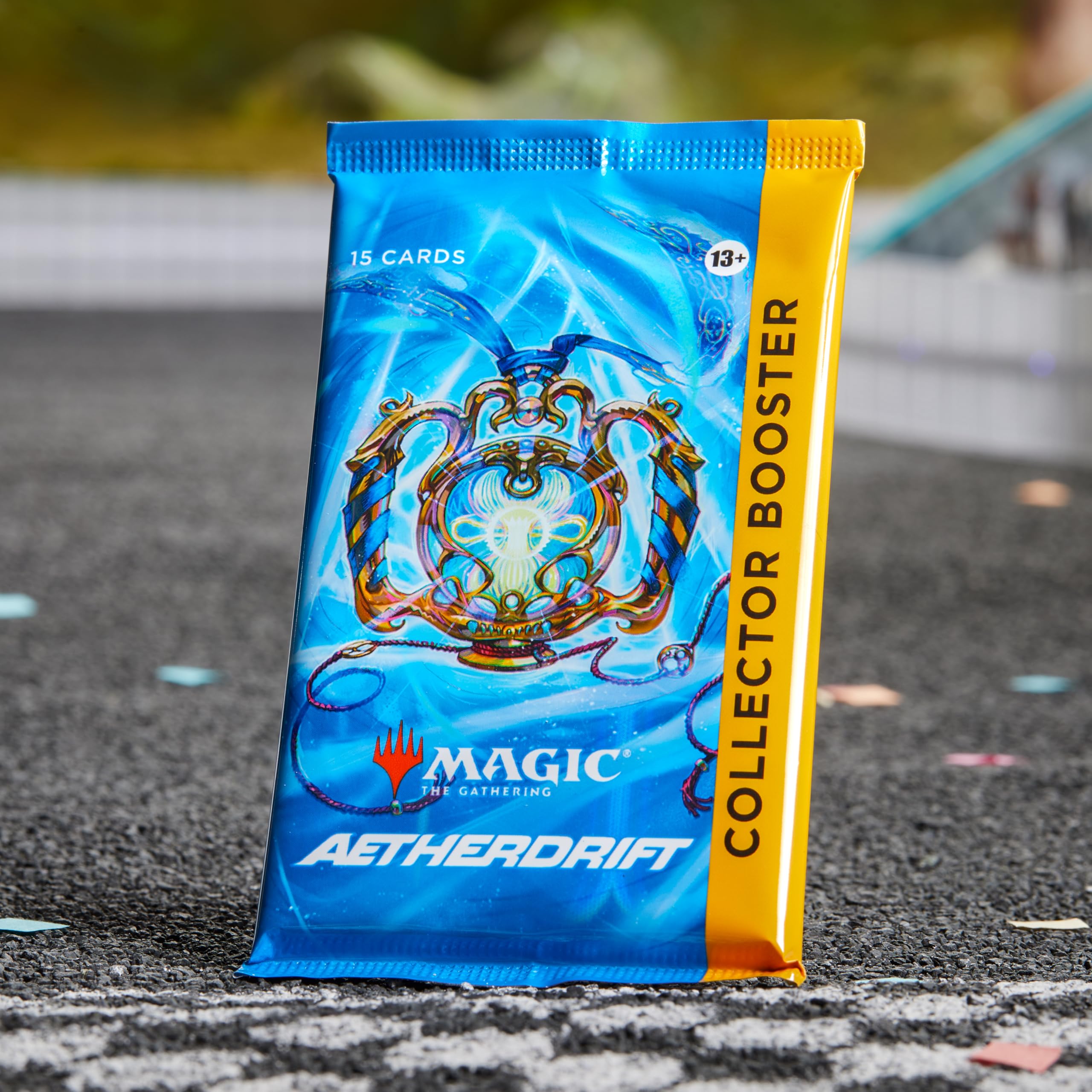 Magic: The Gathering Aetherdrift foil token shown, adds dynamic play and value.