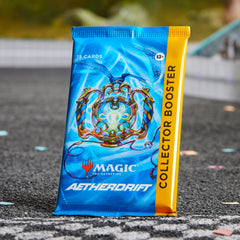 Magic: The Gathering Aetherdrift foil token shown, adds dynamic play and value.