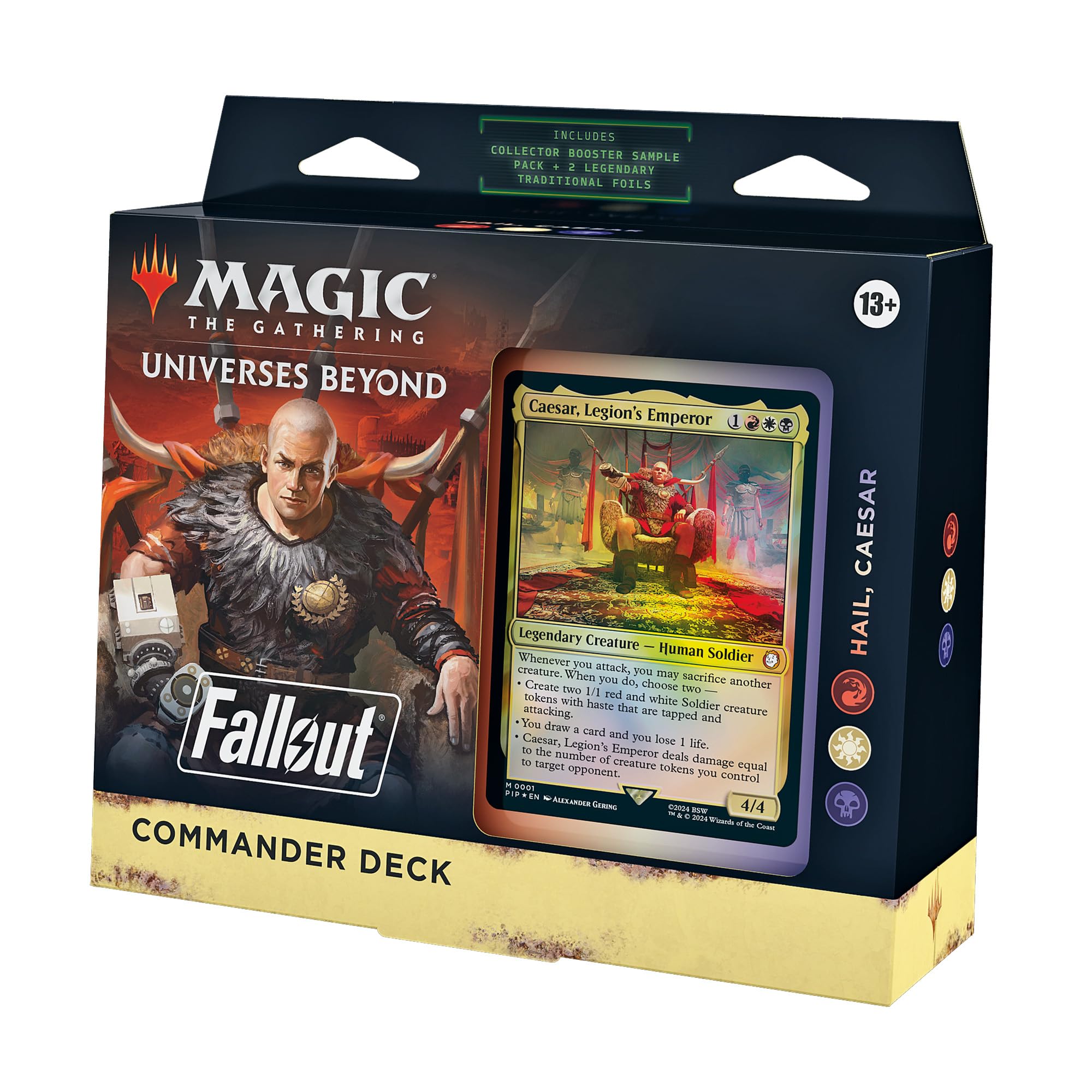 Magic: The Gathering Fallout Hail Caesar deck front view, ready to play.