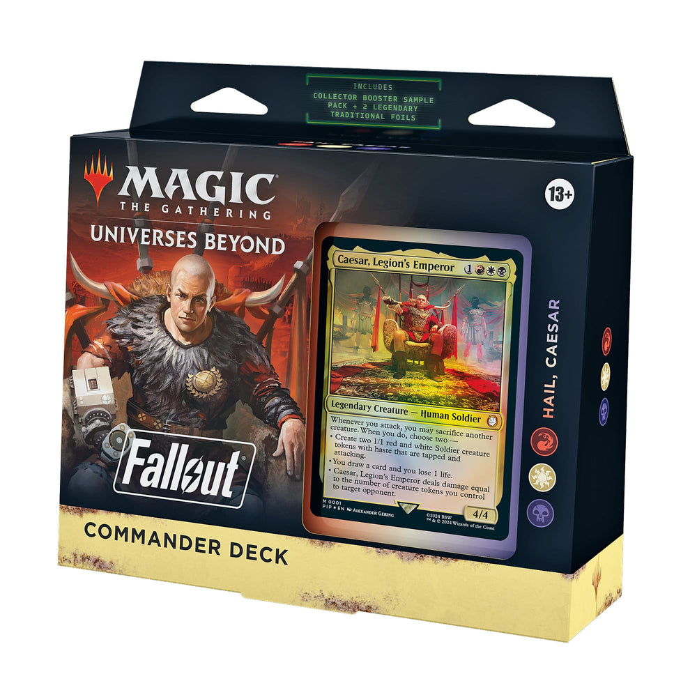 Magic: The Gathering Fallout Hail Caesar deck front view, ready to play.