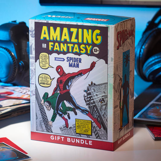 Magic: The Gathering Spider-Man bundle play boosters for group games.