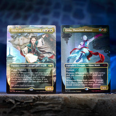 Ten double-sided tokens for the Tarkir Dragonstorm Jeskai Striker deck