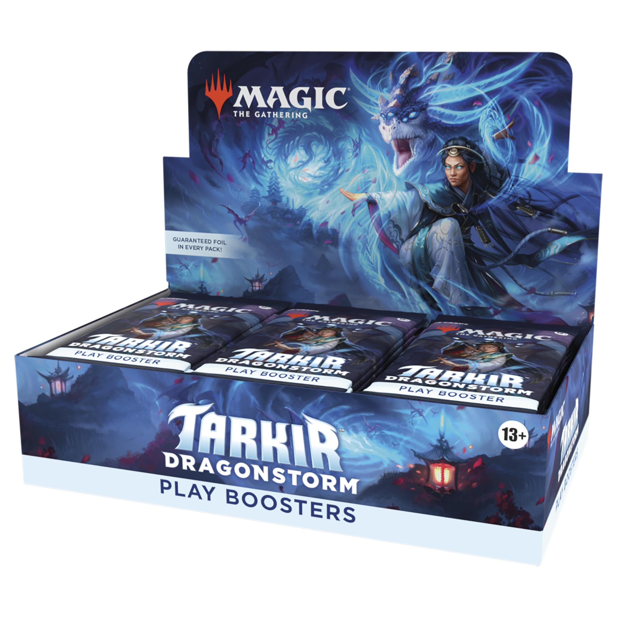 Magic: The Gathering Tarkir Dragonstorm Play Booster Box front view for Limited play.