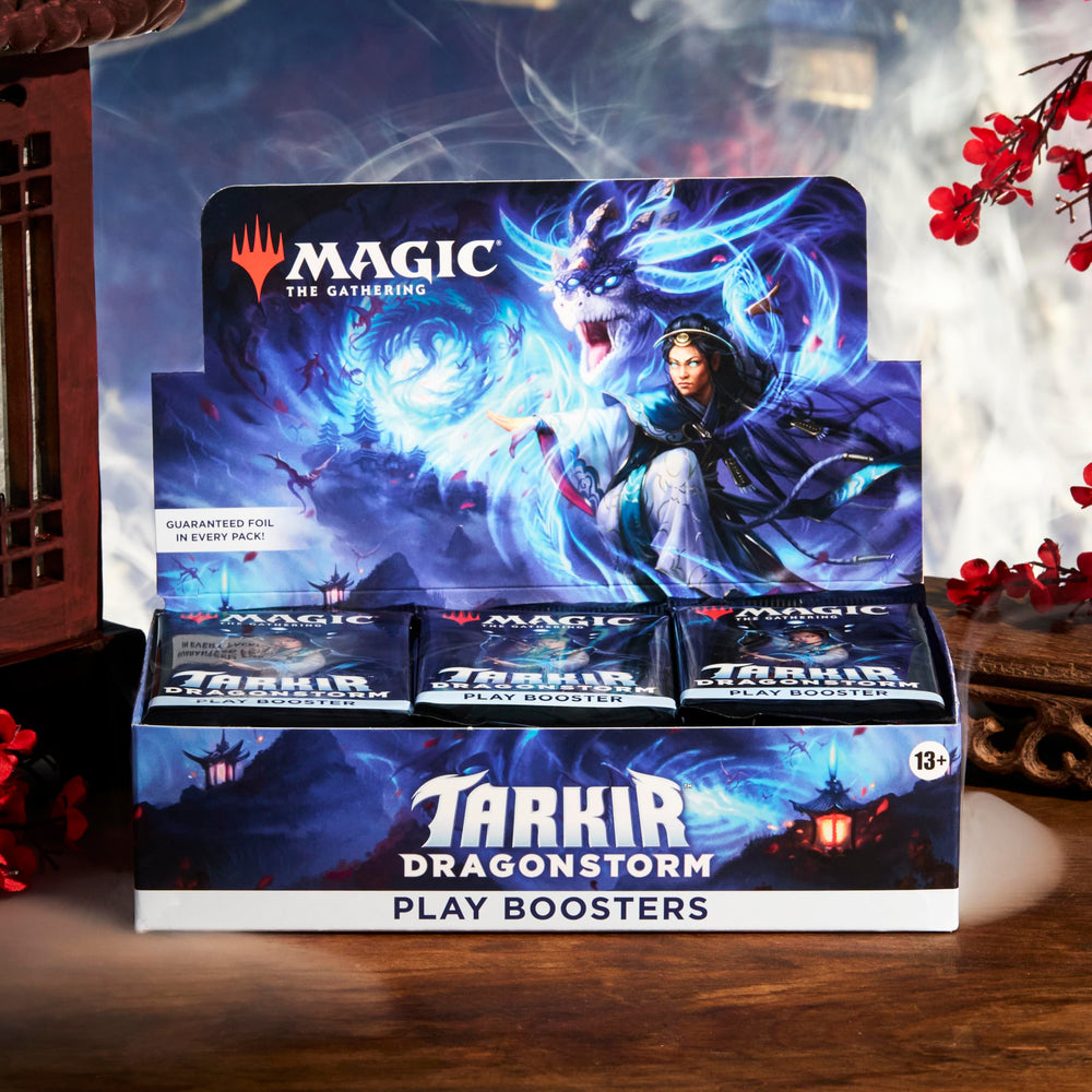 Magic: The Gathering Tarkir Dragonstorm booster contents shown for quick deck building.