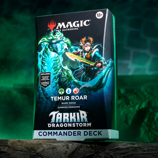 Magic: The Gathering Tarkir Dragonstorm Collector Booster sample highlights collectible alt-border cards.