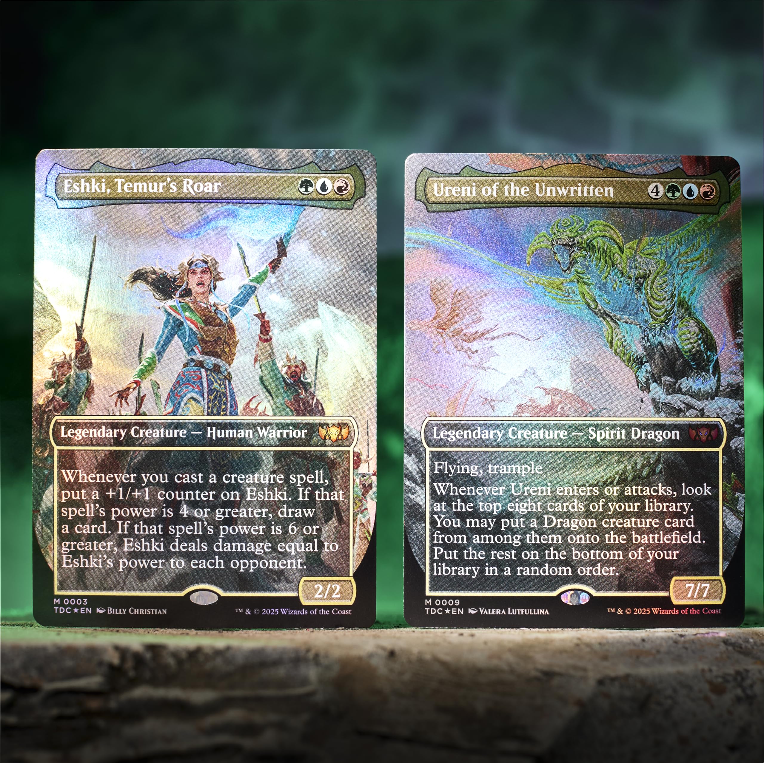 Magic: The Gathering Tarkir Dragonstorm artwork shows dragons in dramatic flight.