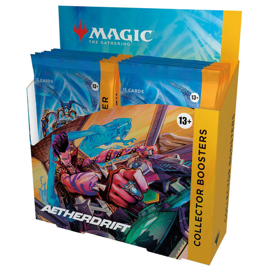 Magic: The Gathering Aetherdrift box topper foil, a gleaming centerpiece for your collection.