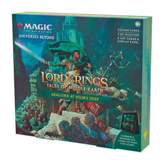 Magic: The Gathering Aragorn at Helm's Deep scene card for display and play