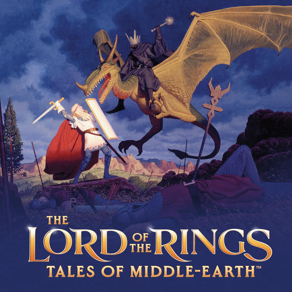 Magic: The Gathering Aragorn Helm's Deep scene card highlighting epic battle art