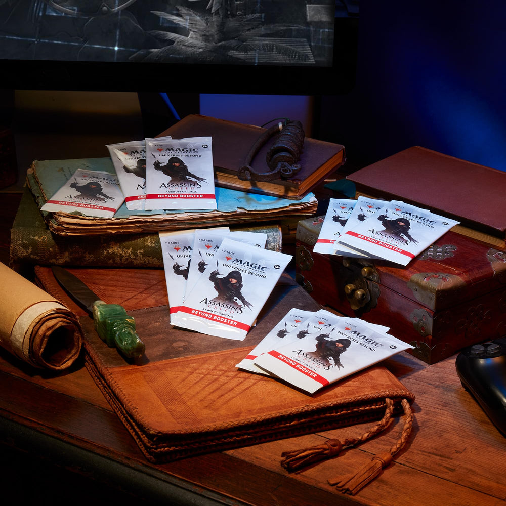 Magic: The Gathering Assassin's Creed Beyond Booster Box artwork cards and rare finds