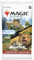 Magic: The Gathering Avatar Jumpstart Booster Box back view illustrating contents and compatibility
