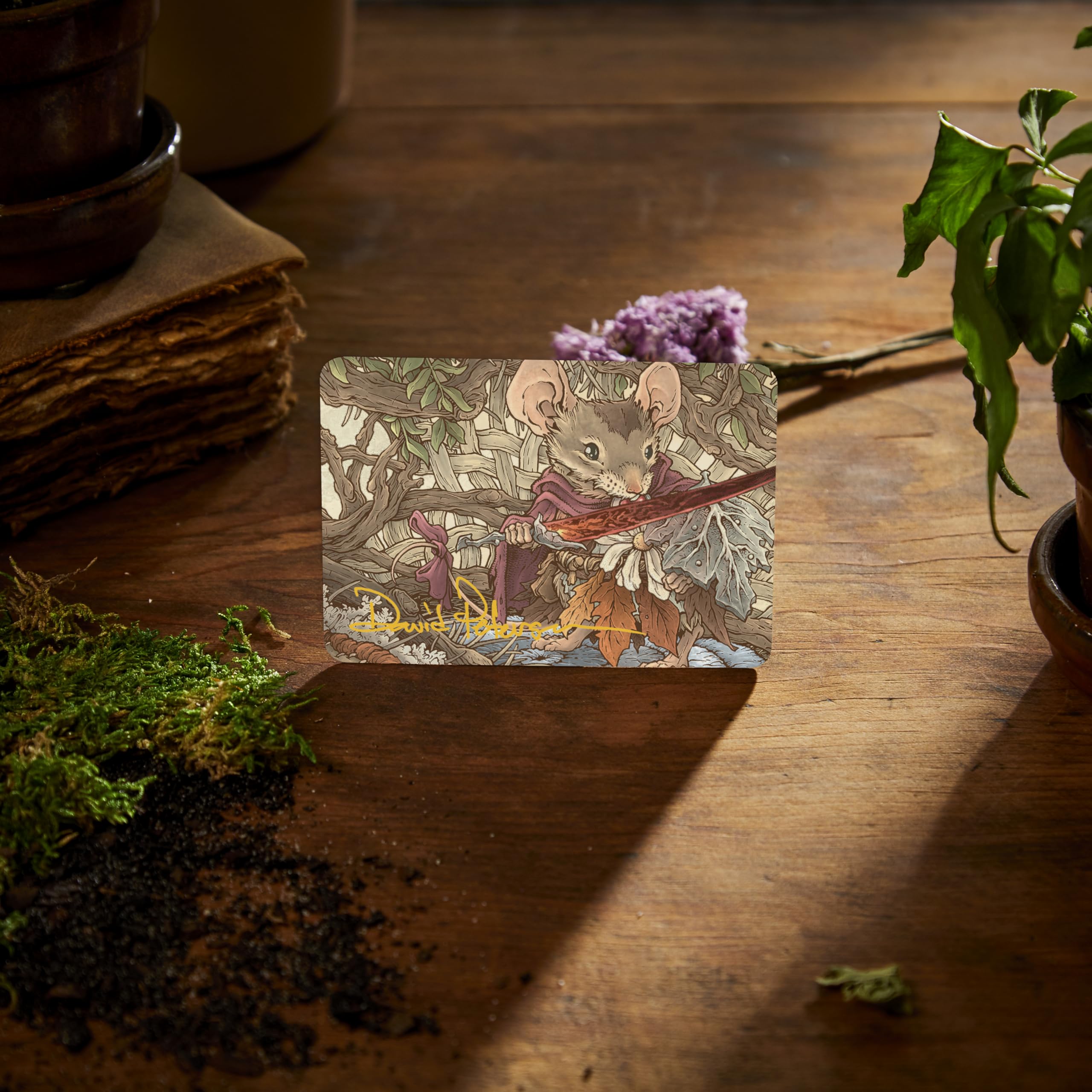 Magic: The Gathering Bloomburrow foil card close-up highlight