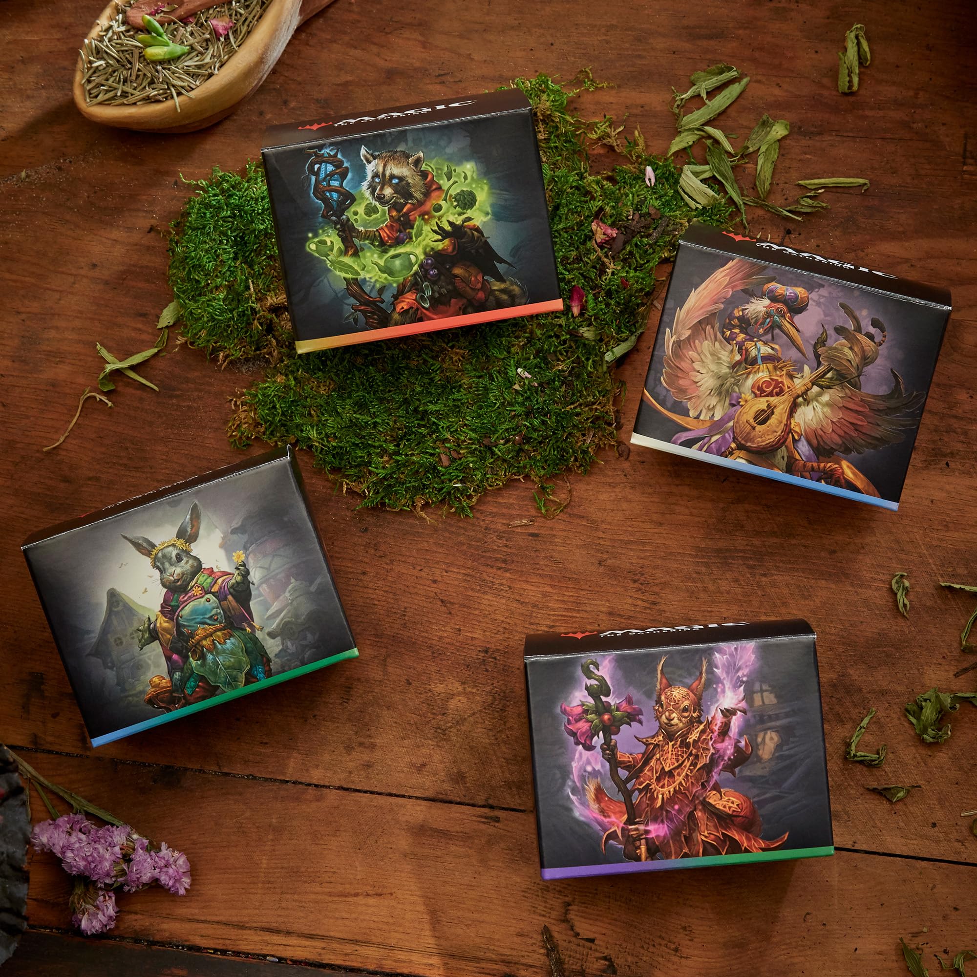 Magic: The Gathering Bloomburrow Peace Offering deck art emphasizes social play and tactical surprises.