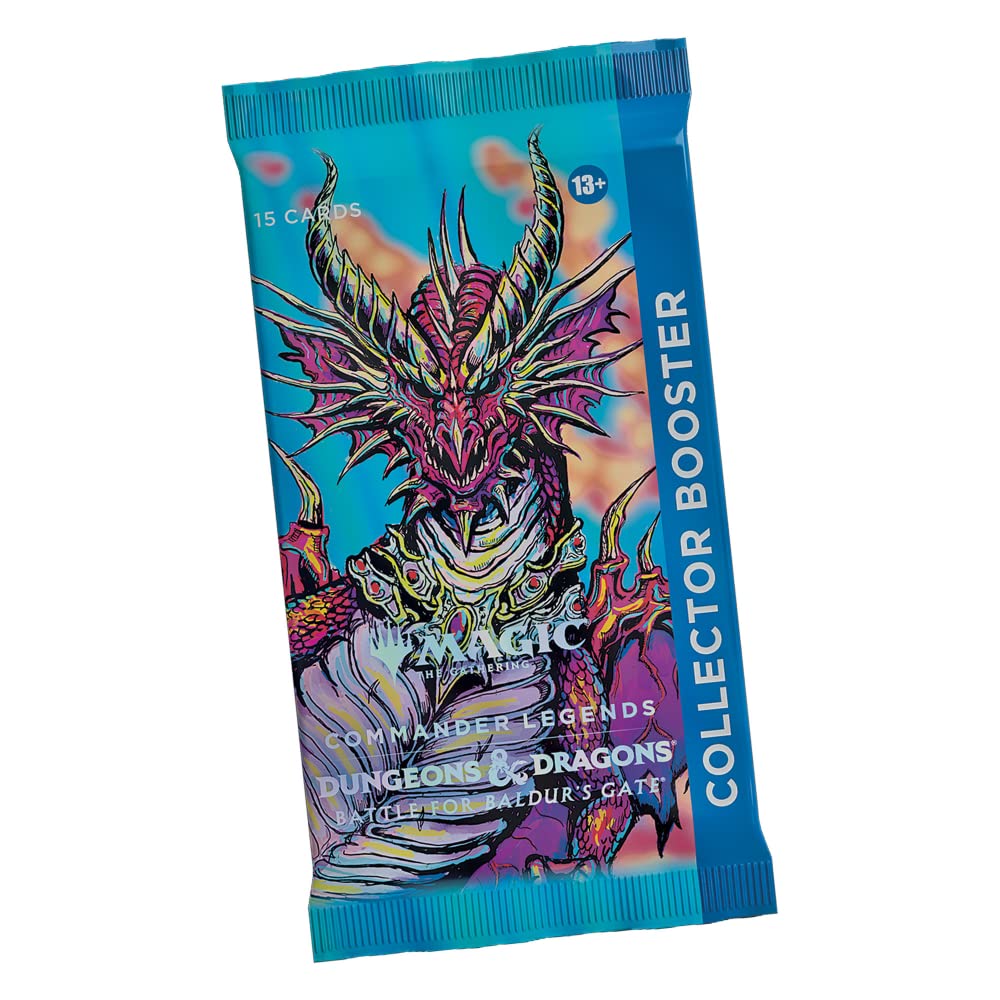 Magic: The Gathering collector booster back view shows packaging details
