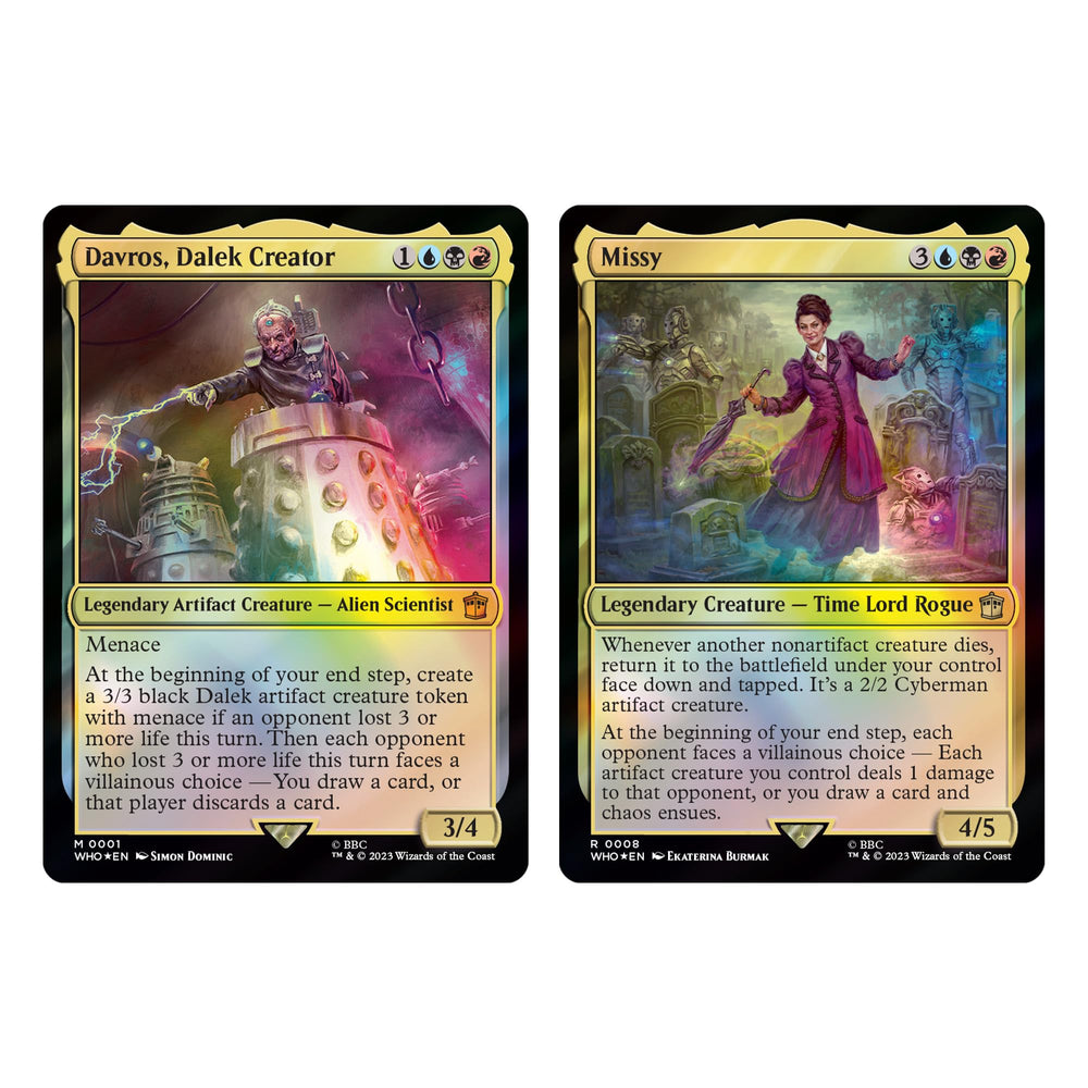 Magic: The Gathering Doctor Who Master of Evil planar die on the table boosting strategy