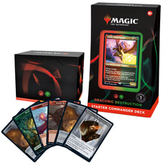 Magic: The Gathering Draconic Destruction foil-etched commander card elevates strategic play with striking art.