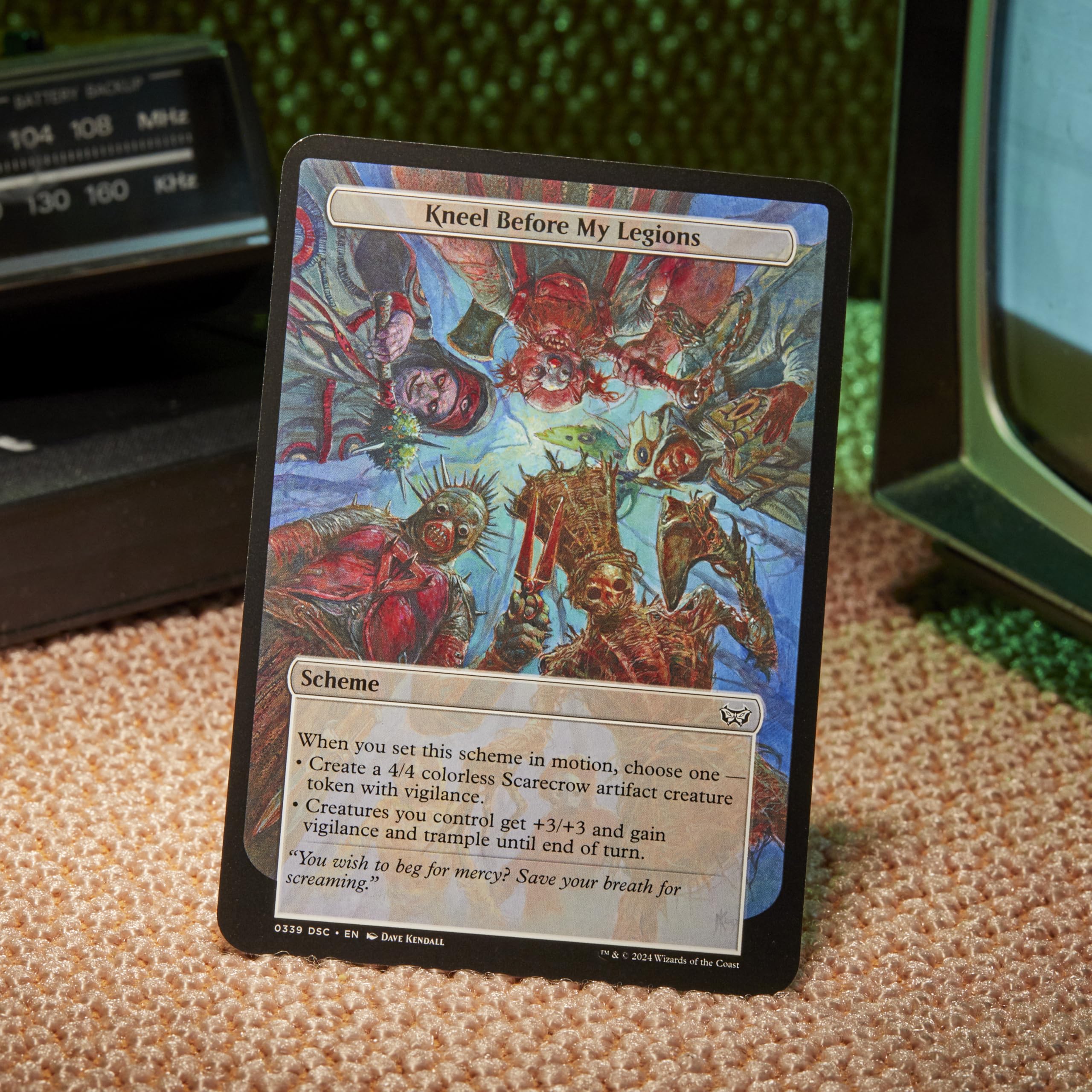 Magic: The Gathering Duskmourn strategy insert supports quick learning and strategy recall.