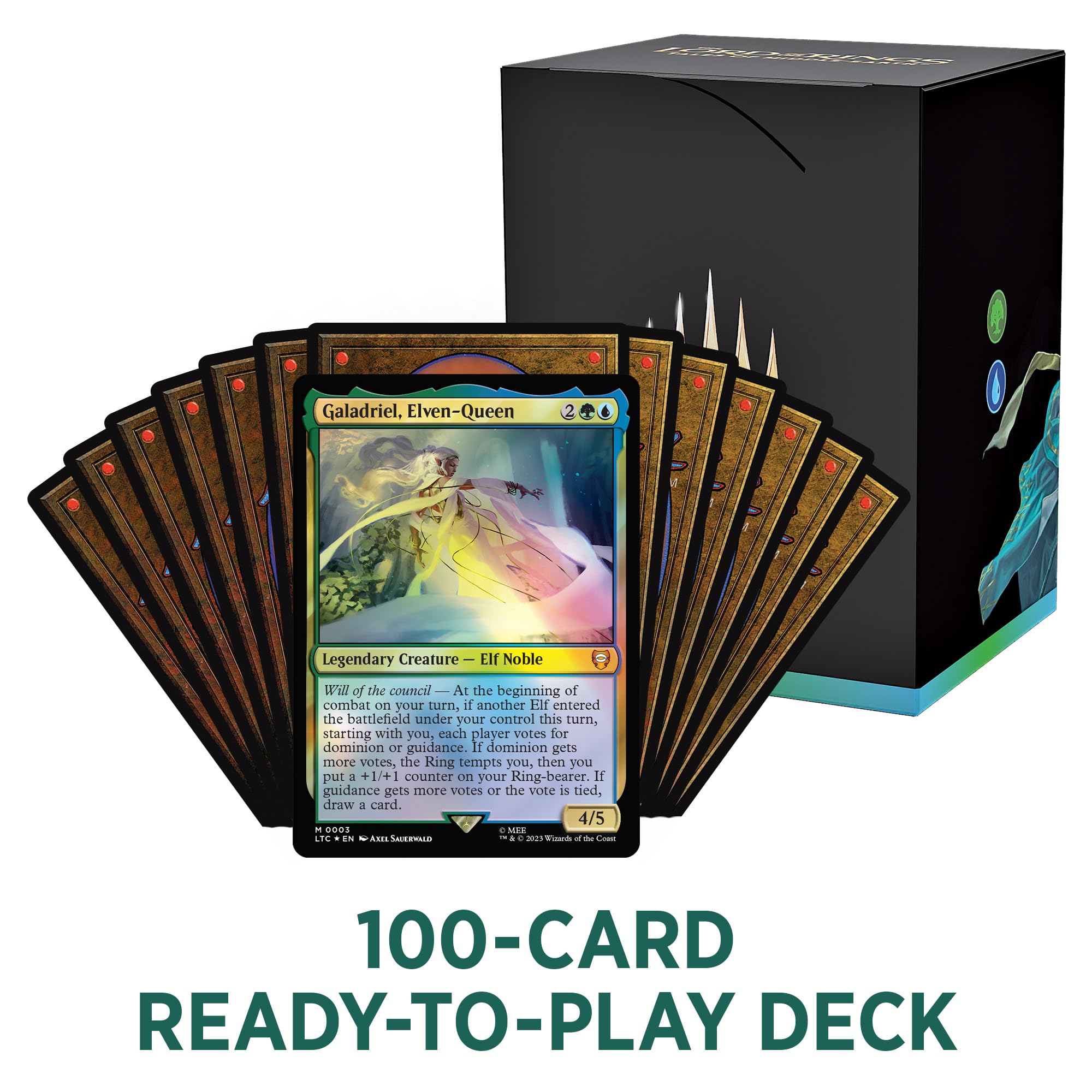 Magic: The Gathering foil-etched display commander card with premium shine for display and collection.