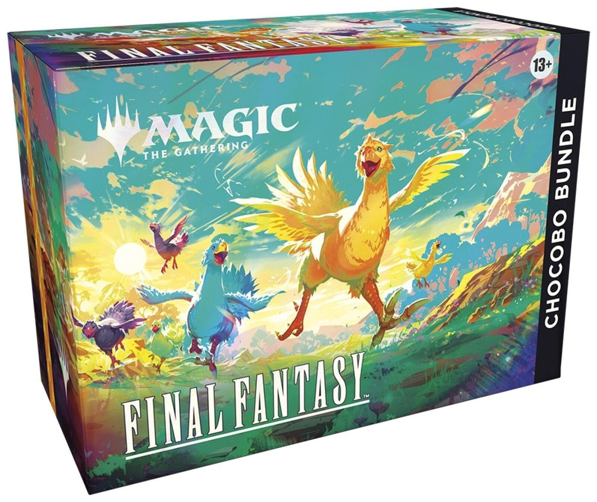 Magic: The Gathering Final Fantasy Chocobo Bundle chocobo booster highlights rare lands for deck building